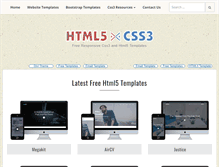 Tablet Screenshot of html5xcss3.com